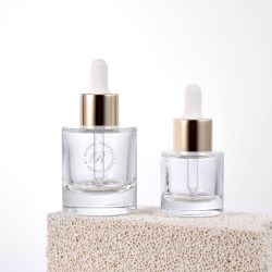 20ml 40ml Thick-Bottom Glass Cosmetic Dropper Bottle